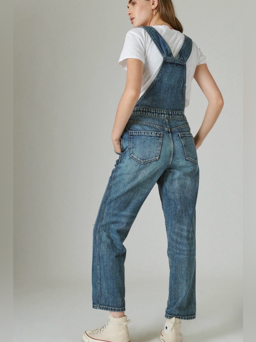 Classic Blue Denim Overalls for Women